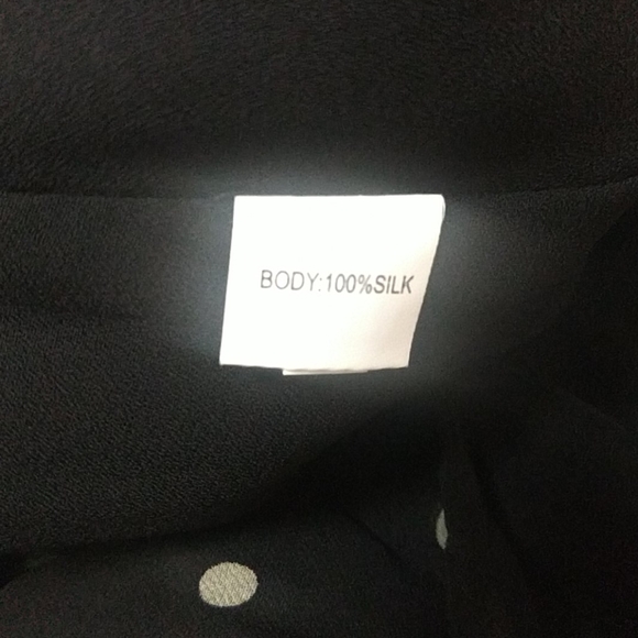 Kay Unger Silk Polkado Ruffle Knee Lenght Skirt 16 - Picture 5 of 5